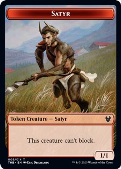 Satyr // Goblin Construct Double-Sided Token [Challenger Decks 2021 Tokens] | Deep Dive Games St. Marys