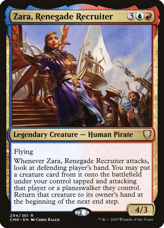 Zara, Renegade Recruiter [Commander Legends] | Deep Dive Games St. Marys