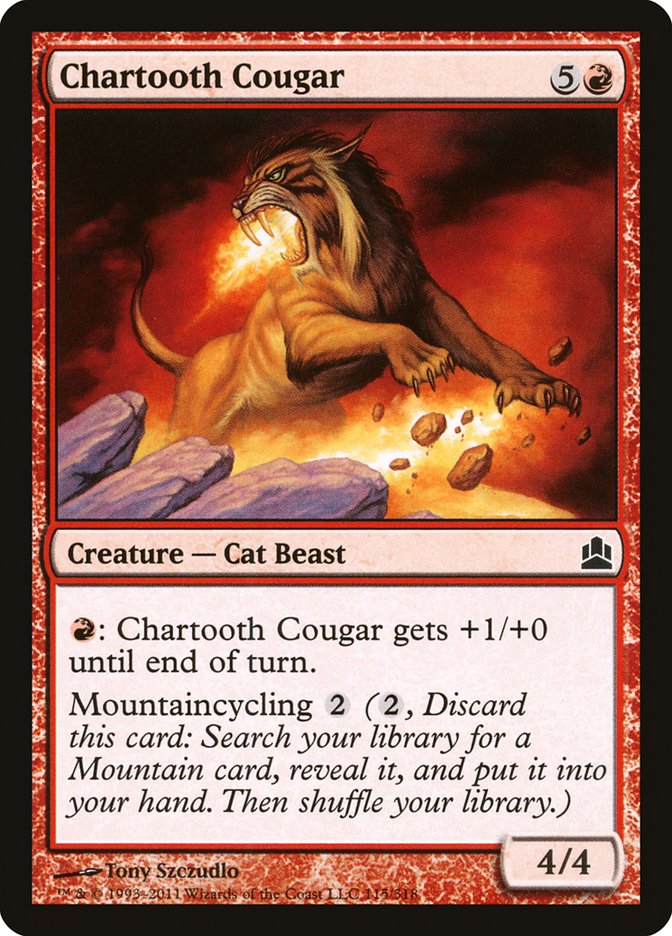 Chartooth Cougar [Commander 2011] | Deep Dive Games St. Marys