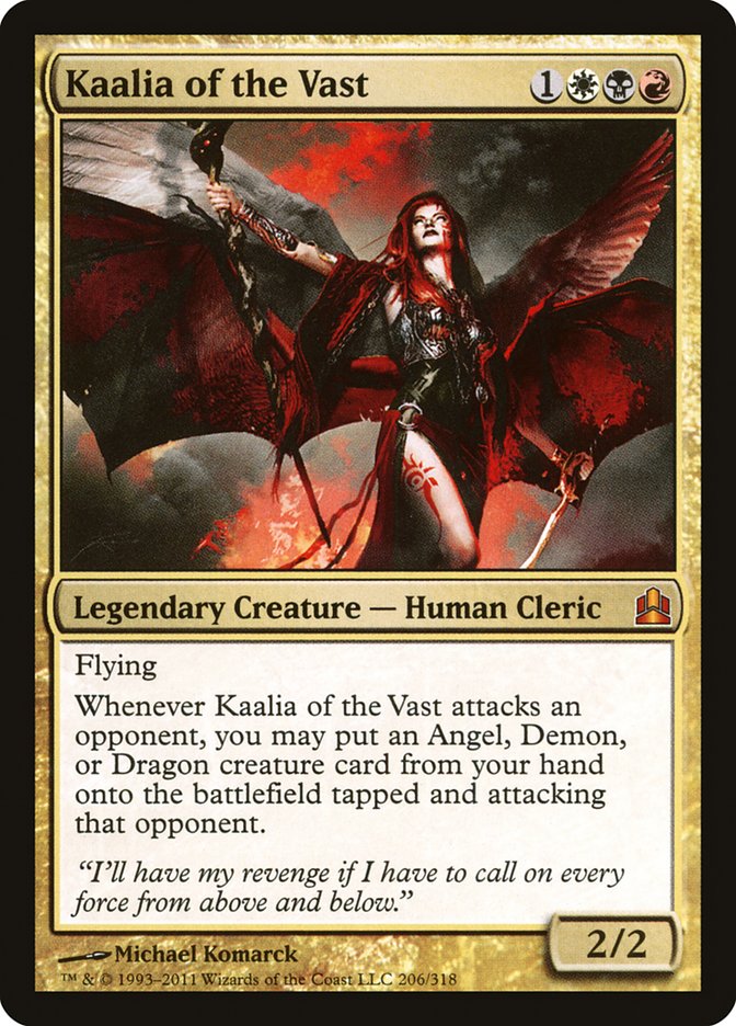 Kaalia of the Vast [Commander 2011] | Deep Dive Games St. Marys