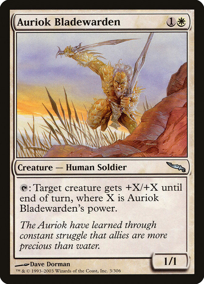 Auriok Bladewarden [Mirrodin] | Deep Dive Games St. Marys