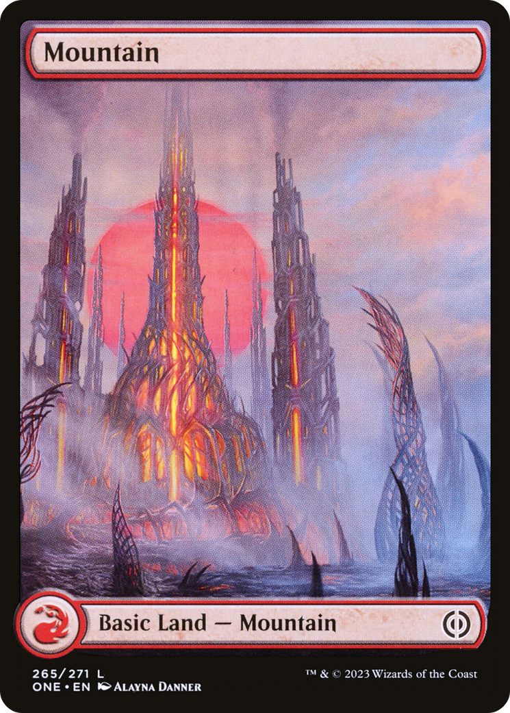 Mountain (265) (Full-Art) [Phyrexia: All Will Be One] | Deep Dive Games St. Marys