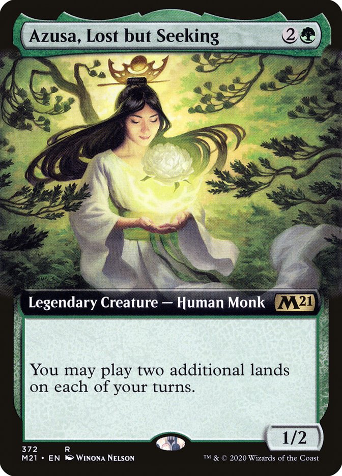 Azusa, Lost but Seeking (Extended Art) [Core Set 2021] | Deep Dive Games St. Marys