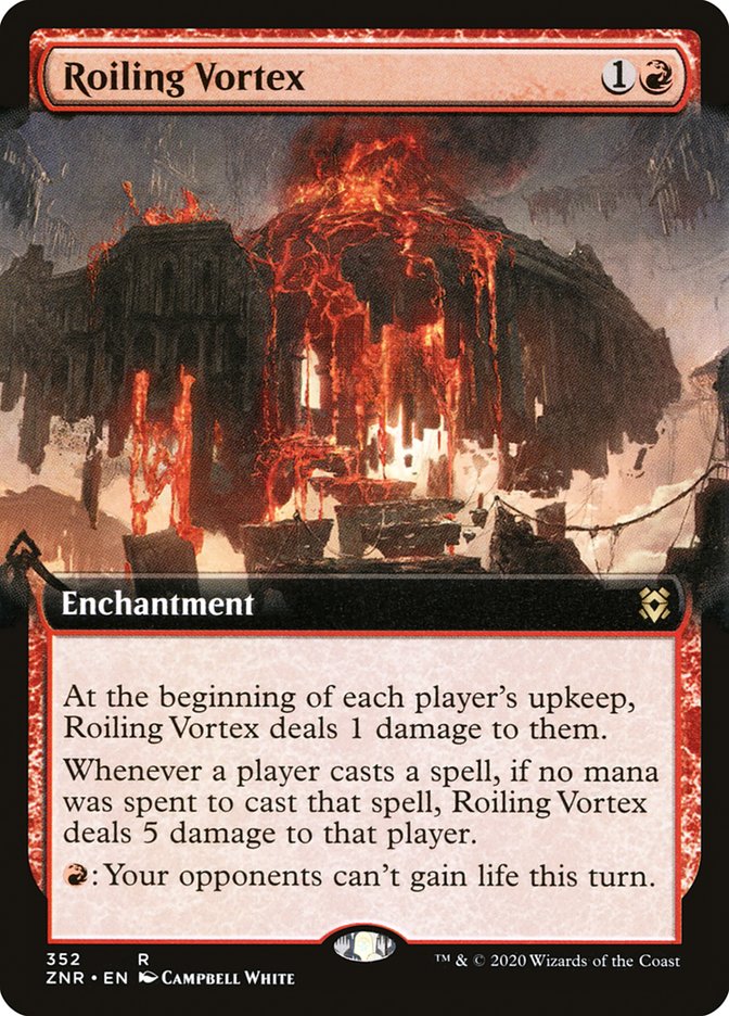 Roiling Vortex (Extended Art) [Zendikar Rising] | Deep Dive Games St. Marys