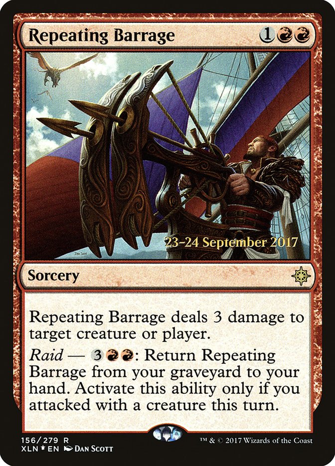 Repeating Barrage [Ixalan Prerelease Promos] | Deep Dive Games St. Marys