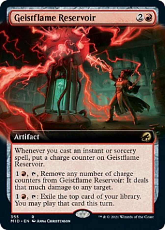 Geistflame Reservoir (Extended Art) [Innistrad: Midnight Hunt] | Deep Dive Games St. Marys