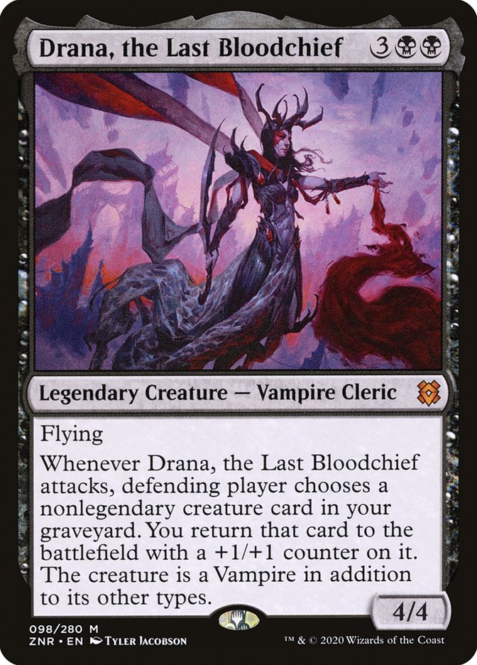 Drana, the Last Bloodchief [Zendikar Rising] | Deep Dive Games St. Marys