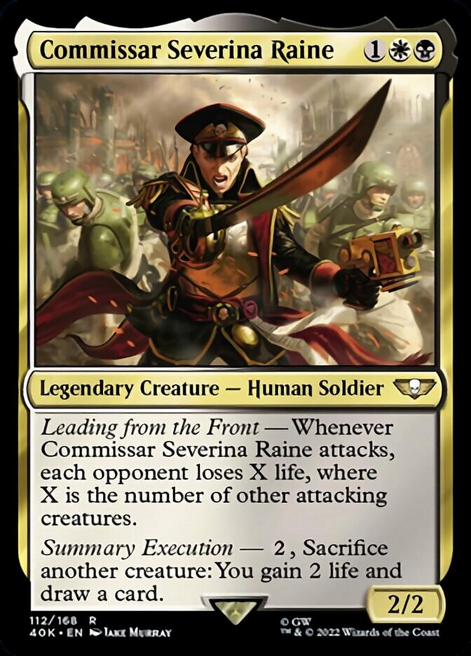 Commissar Severina Raine (Surge Foil) [Warhammer 40,000] | Deep Dive Games St. Marys