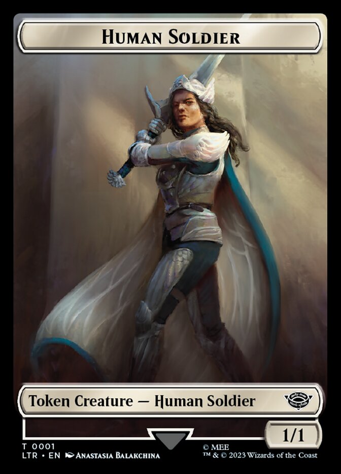 Human Soldier Token (01) [The Lord of the Rings: Tales of Middle-Earth Tokens] | Deep Dive Games St. Marys