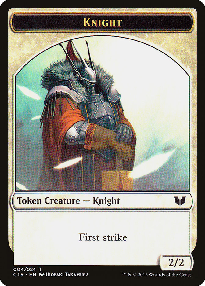 Knight (004) // Elemental Shaman Double-Sided Token [Commander 2015 Tokens] | Deep Dive Games St. Marys