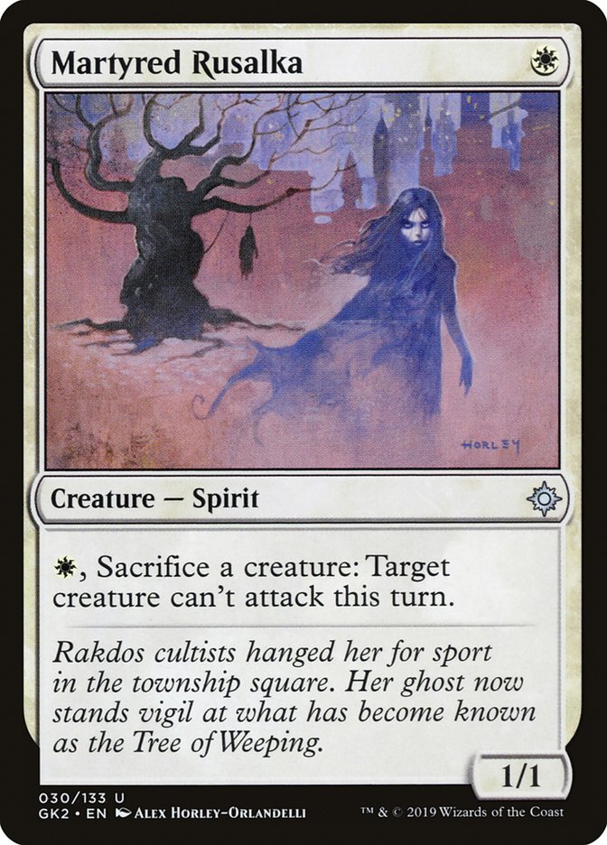 Martyred Rusalka [Ravnica Allegiance Guild Kit] | Deep Dive Games St. Marys