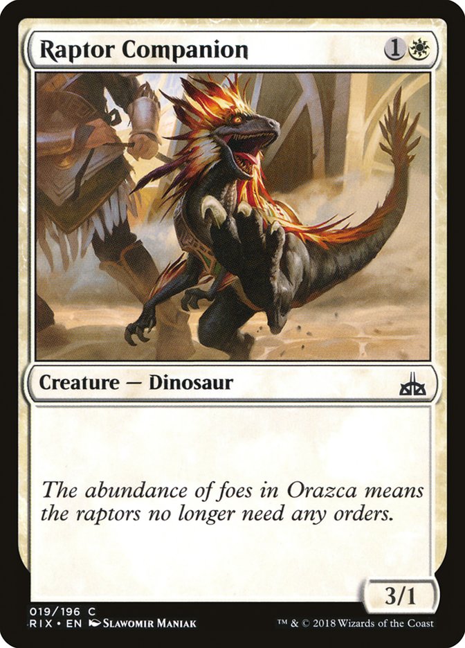 Raptor Companion [Rivals of Ixalan] | Deep Dive Games St. Marys