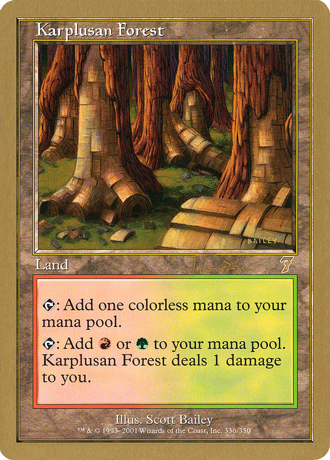 Karplusan Forest (Jan Tomcani) [World Championship Decks 2001] | Deep Dive Games St. Marys