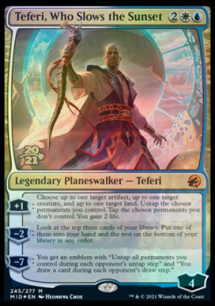 Teferi, Who Slows the Sunset [Innistrad: Midnight Hunt Prerelease Promos] | Deep Dive Games St. Marys