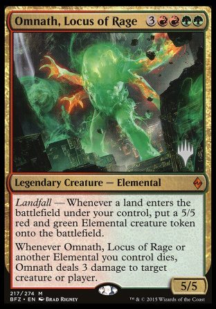 Omnath, Locus of Rage (Promo Pack) [Battle for Zendikar Promos] | Deep Dive Games St. Marys