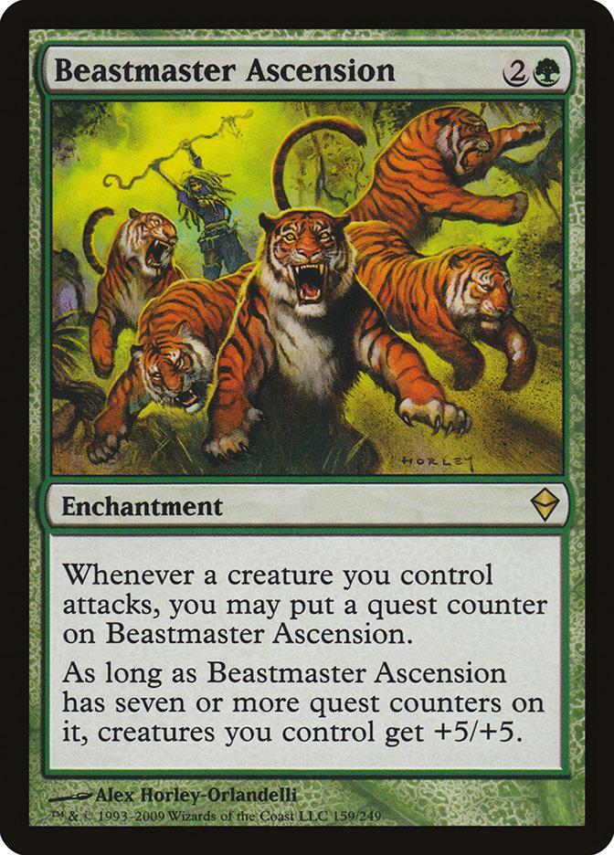 Beastmaster Ascension [Zendikar] | Deep Dive Games St. Marys