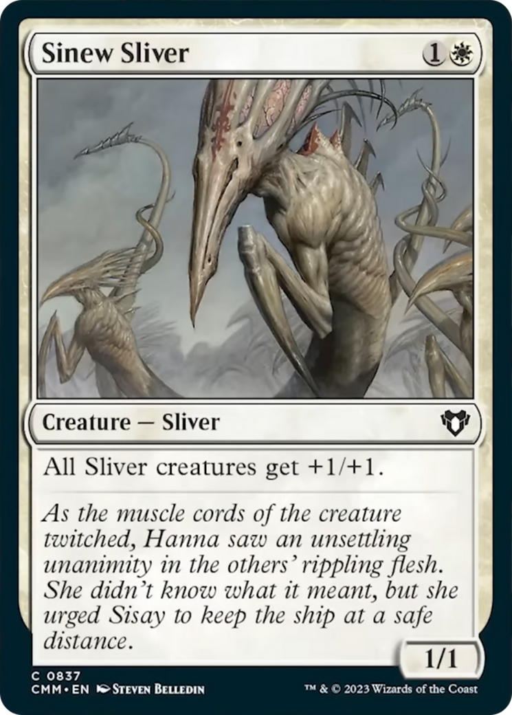 Sinew Sliver [Commander Masters] | Deep Dive Games St. Marys