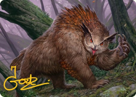 Owlbear Art Card (Gold-Stamped Signature) [Dungeons & Dragons: Adventures in the Forgotten Realms Art Series] | Deep Dive Games St. Marys