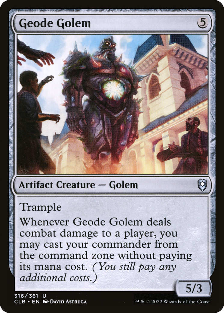 Geode Golem [Commander Legends: Battle for Baldur's Gate] | Deep Dive Games St. Marys
