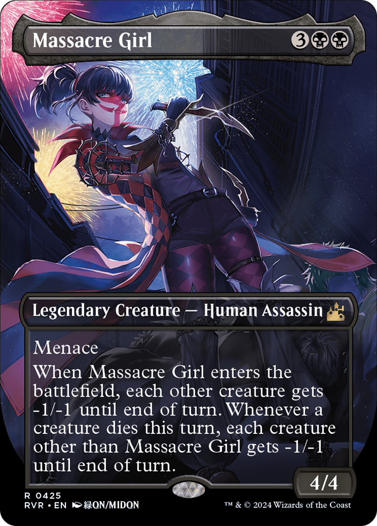 Massacre Girl (Anime Borderless) [Ravnica Remastered] | Deep Dive Games St. Marys