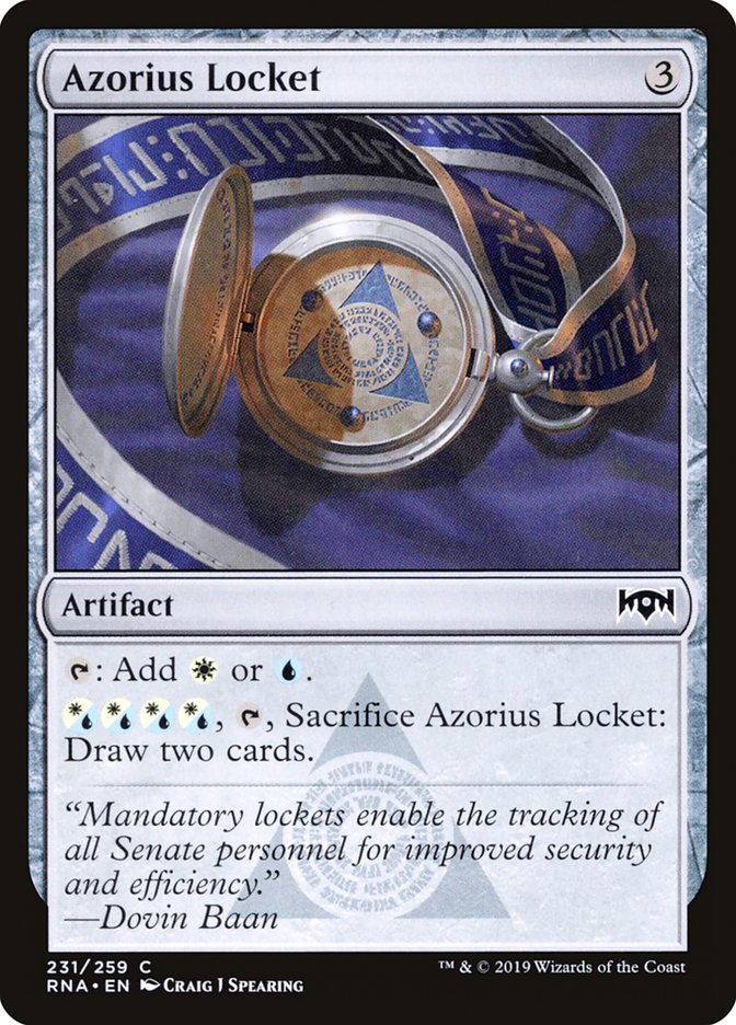 Azorius Locket [Ravnica Allegiance] | Deep Dive Games St. Marys