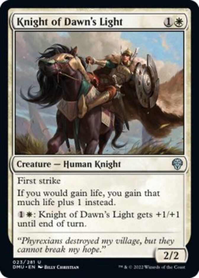 Knight of Dawn's Light [Dominaria United] | Deep Dive Games St. Marys