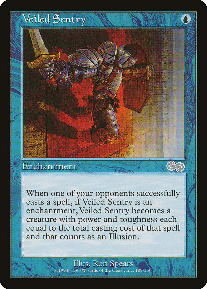 Veiled Sentry [Urza's Saga] | Deep Dive Games St. Marys