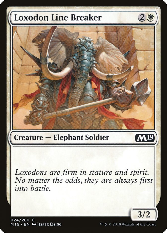 Loxodon Line Breaker [Core Set 2019] | Deep Dive Games St. Marys