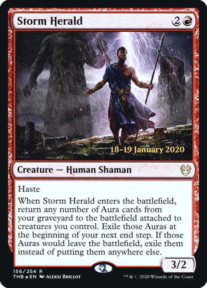 Storm Herald [Theros Beyond Death Prerelease Promos] | Deep Dive Games St. Marys