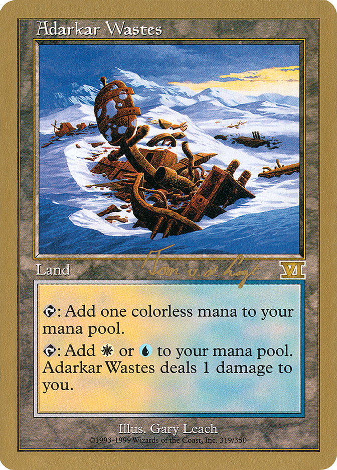 Adarkar Wastes (Tom van de Logt) [World Championship Decks 2000] | Deep Dive Games St. Marys