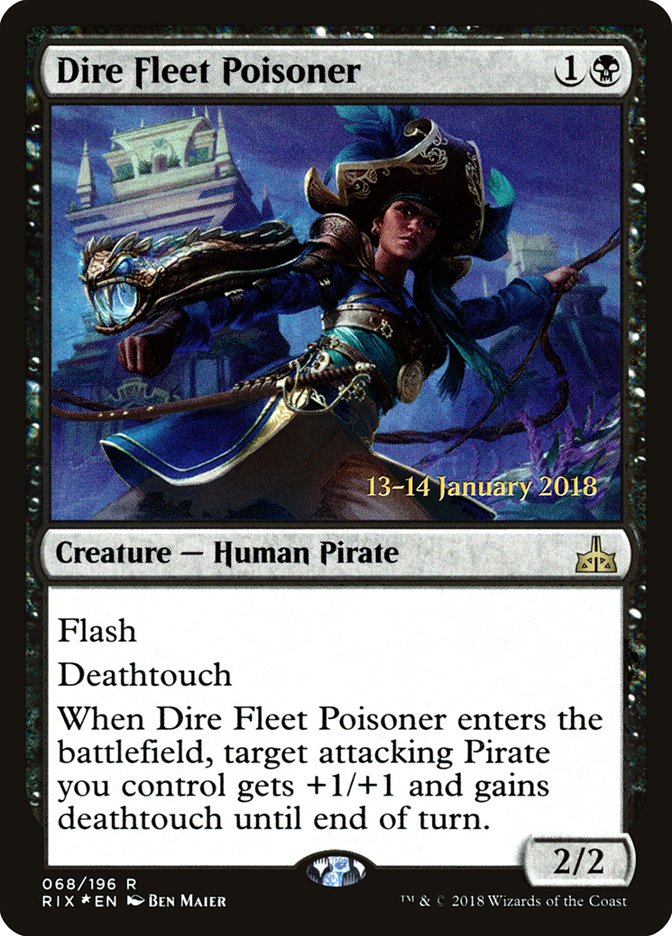 Dire Fleet Poisoner [Rivals of Ixalan Prerelease Promos] | Deep Dive Games St. Marys