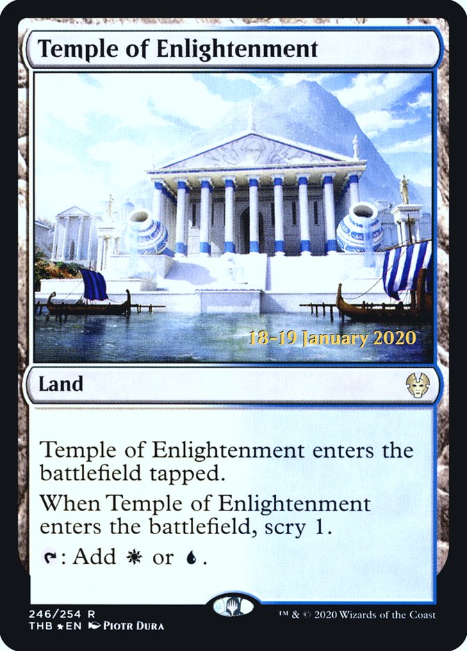 Temple of Enlightenment [Theros Beyond Death Prerelease Promos] | Deep Dive Games St. Marys