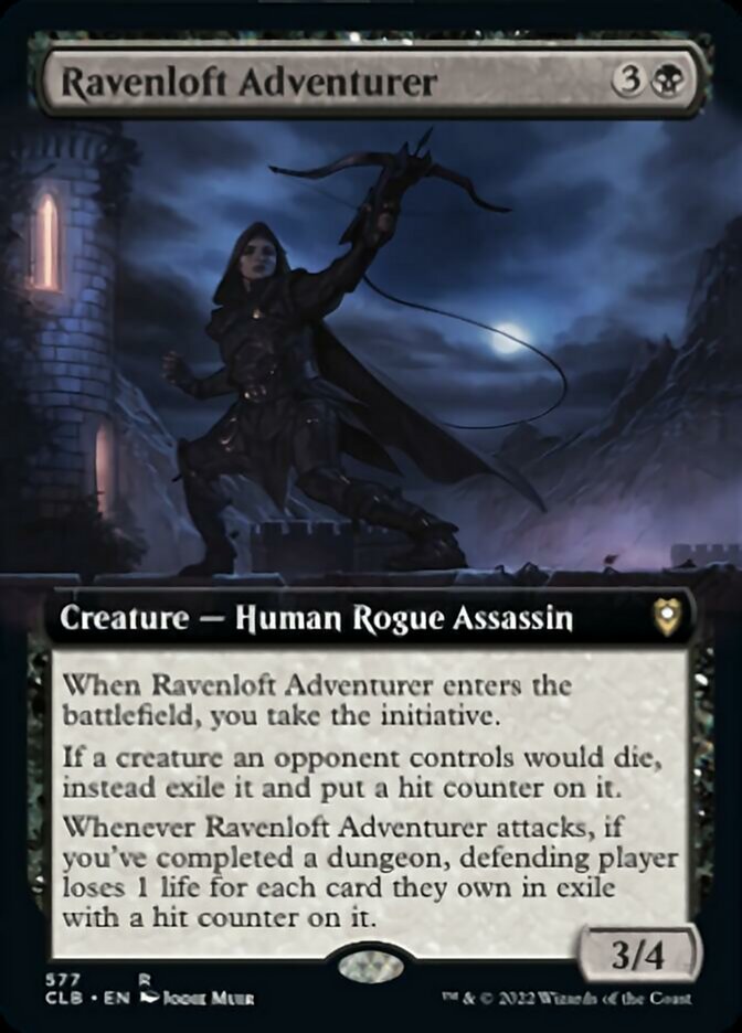 Ravenloft Adventurer (Extended Art) [Commander Legends: Battle for Baldur's Gate] | Deep Dive Games St. Marys