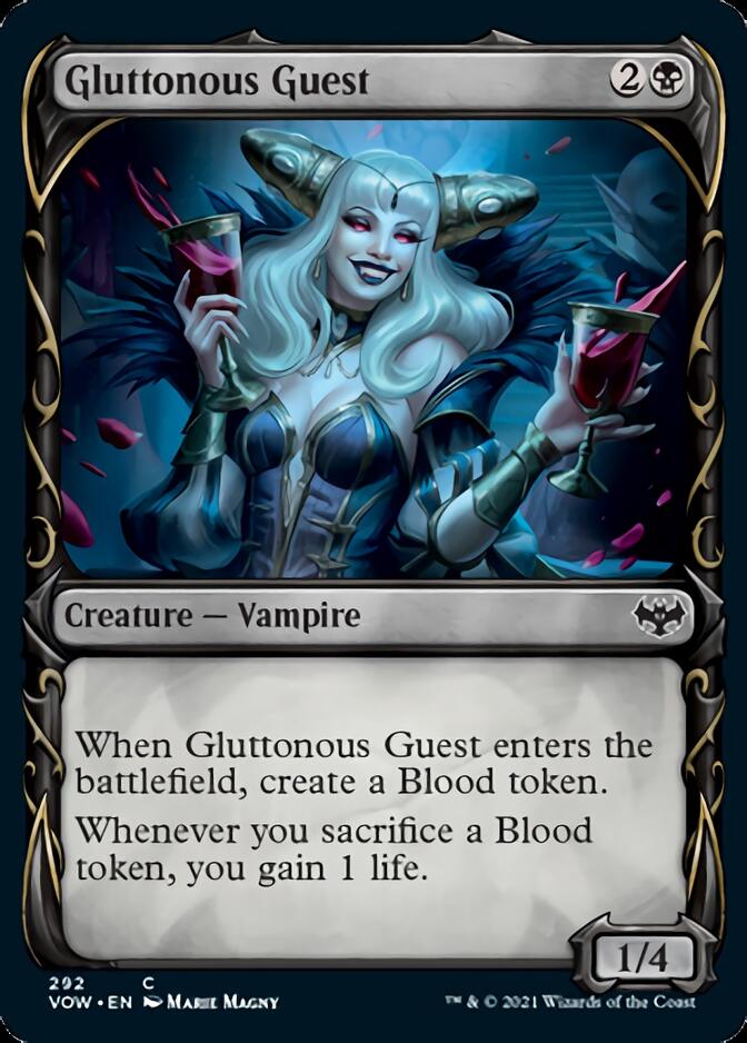 Gluttonous Guest (Showcase Fang Frame) [Innistrad: Crimson Vow] | Deep Dive Games St. Marys