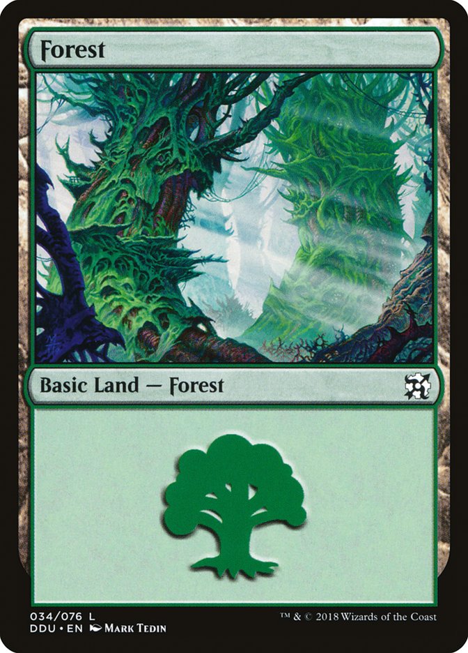 Forest (34) [Duel Decks: Elves vs. Inventors] | Deep Dive Games St. Marys