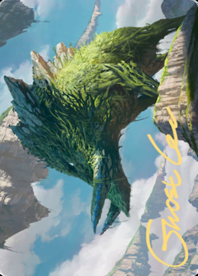 Yasharn, Implacable Earth Art Card (Gold-Stamped Signature) [Zendikar Rising Art Series] | Deep Dive Games St. Marys