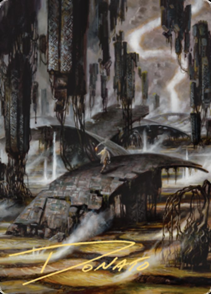 Grimclimb Pathway Art Card (Gold-Stamped Signature) [Zendikar Rising Art Series] | Deep Dive Games St. Marys