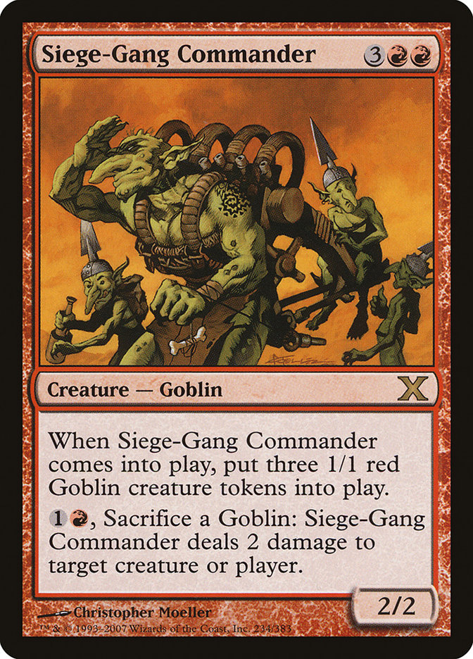 Siege-Gang Commander [Tenth Edition] | Deep Dive Games St. Marys