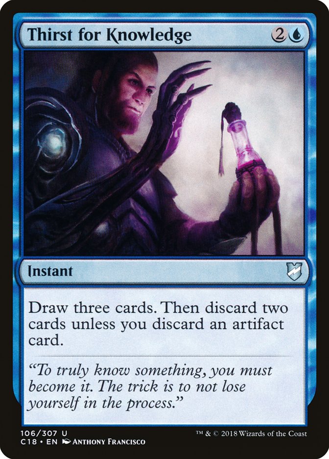 Thirst for Knowledge [Commander 2018] | Deep Dive Games St. Marys