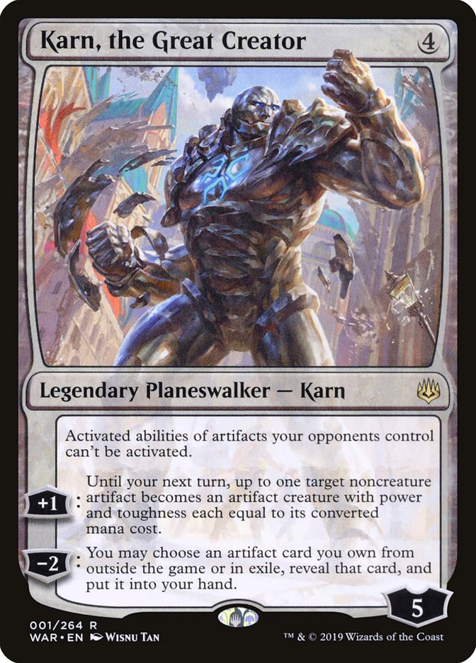 Karn, the Great Creator [War of the Spark] | Deep Dive Games St. Marys