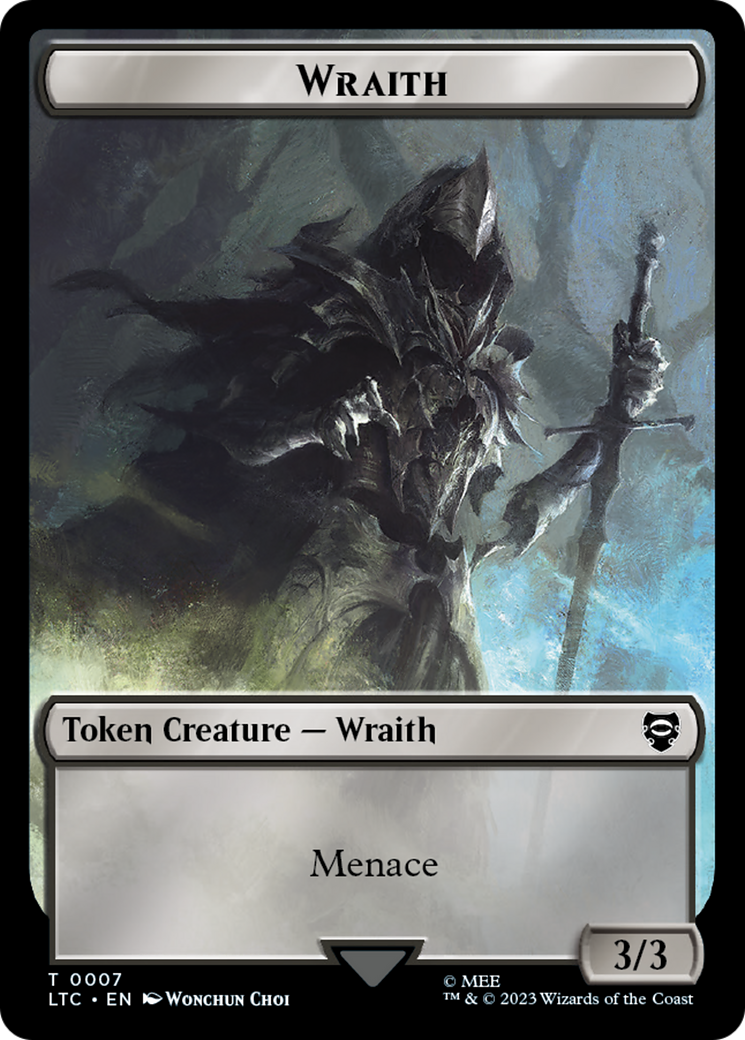 Goblin // Wraith Double-Sided Token [The Lord of the Rings: Tales of Middle-Earth Commander Tokens] | Deep Dive Games St. Marys