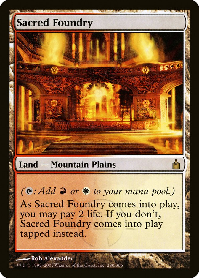 Sacred Foundry [Ravnica: City of Guilds] | Deep Dive Games St. Marys