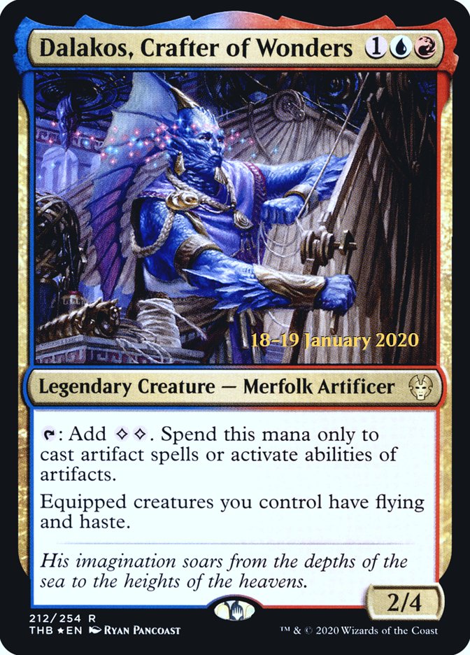 Dalakos, Crafter of Wonders [Theros Beyond Death Prerelease Promos] | Deep Dive Games St. Marys