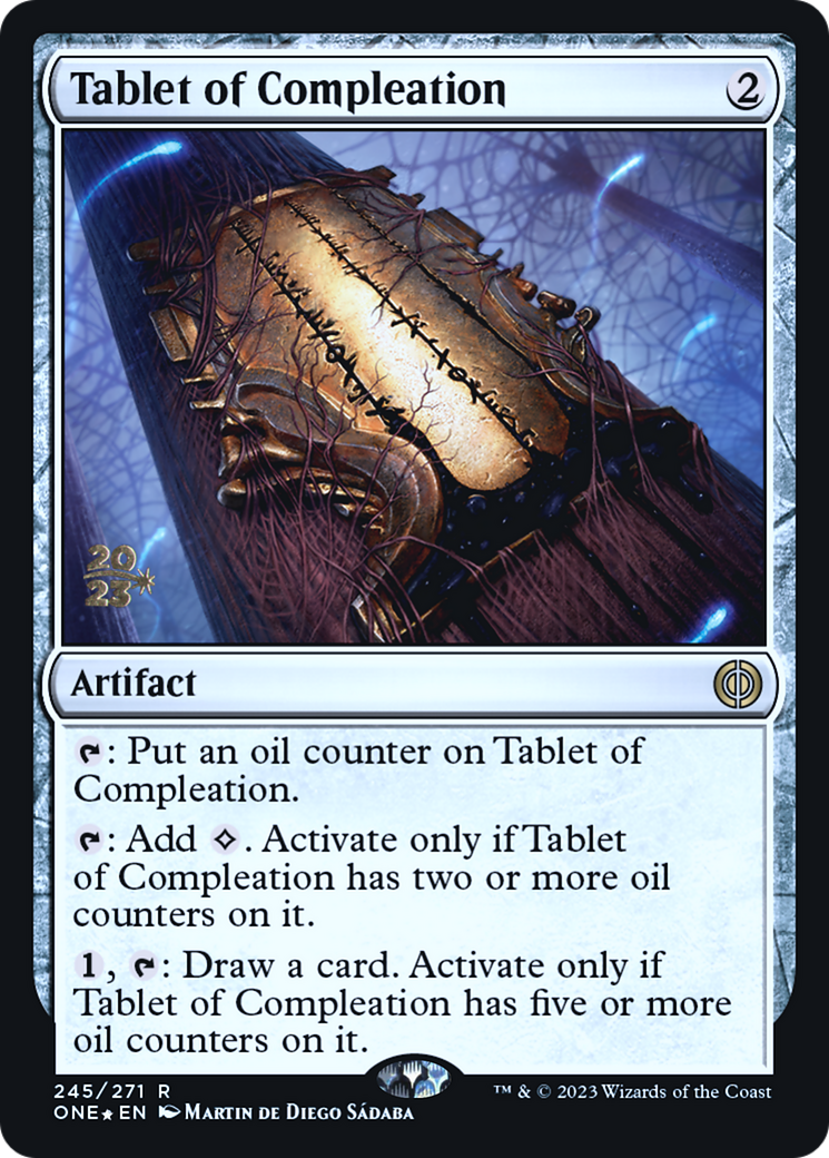 Tablet of Compleation [Phyrexia: All Will Be One Prerelease Promos] | Deep Dive Games St. Marys