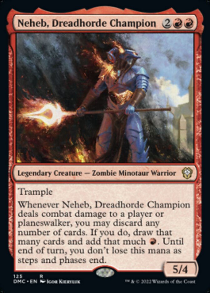 Neheb, Dreadhorde Champion [Dominaria United Commander] | Deep Dive Games St. Marys