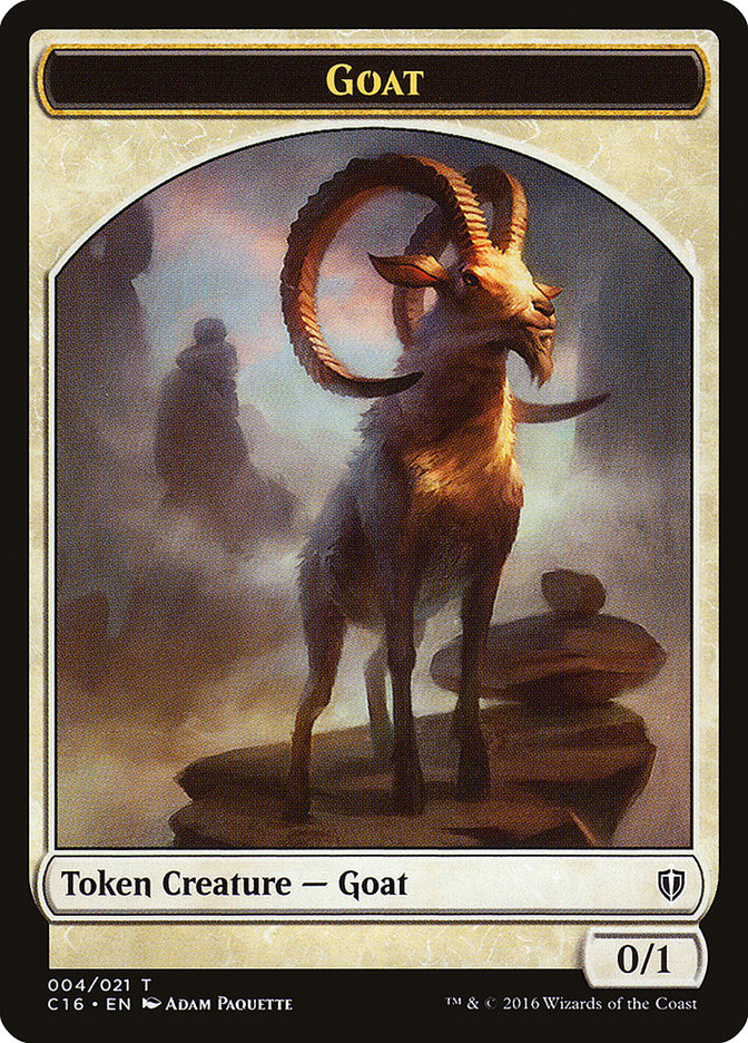 Goat // Thopter Double-Sided Token [Commander 2016 Tokens] | Deep Dive Games St. Marys