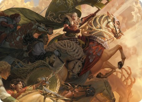 Marshal's Anthem Art Card [The Lord of the Rings: Tales of Middle-earth Art Series] | Deep Dive Games St. Marys