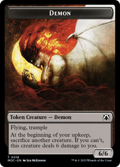 Angel (3) // Demon Double-Sided Token [March of the Machine Commander Tokens] | Deep Dive Games St. Marys