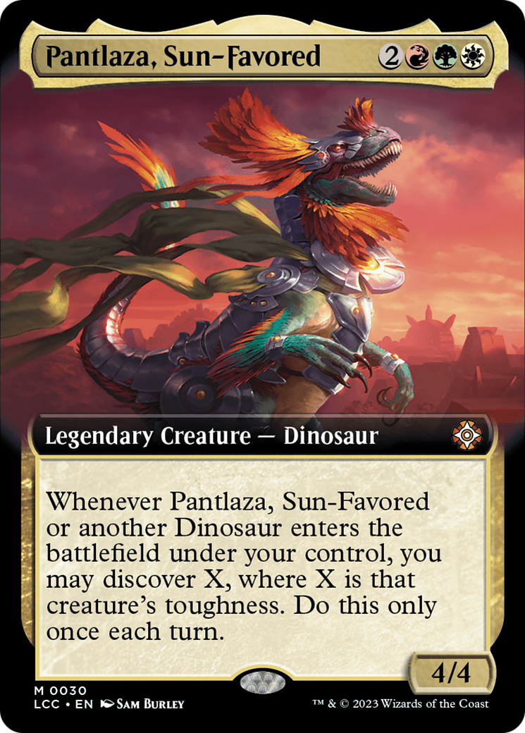 Pantlaza, Sun-Favored (Extended Art) [The Lost Caverns of Ixalan Commander] | Deep Dive Games St. Marys