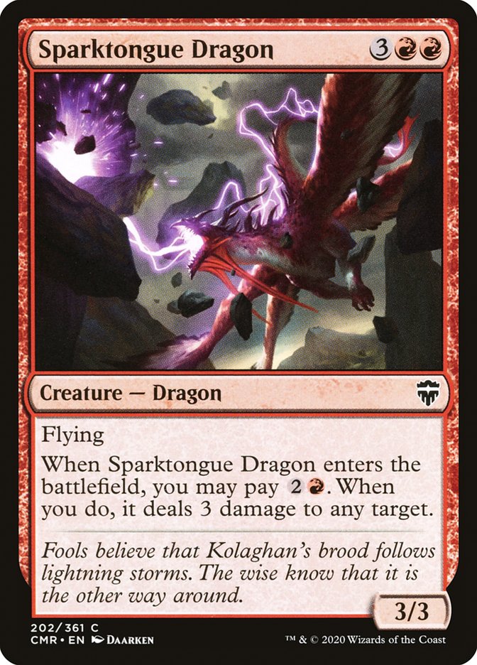 Sparktongue Dragon [Commander Legends] | Deep Dive Games St. Marys